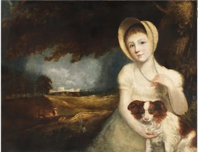 Portrait d’un enfant avec un chien - John Constable - Alpha Reproduction