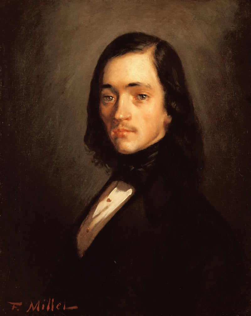 Porträtt av en man - Jean-François Millet