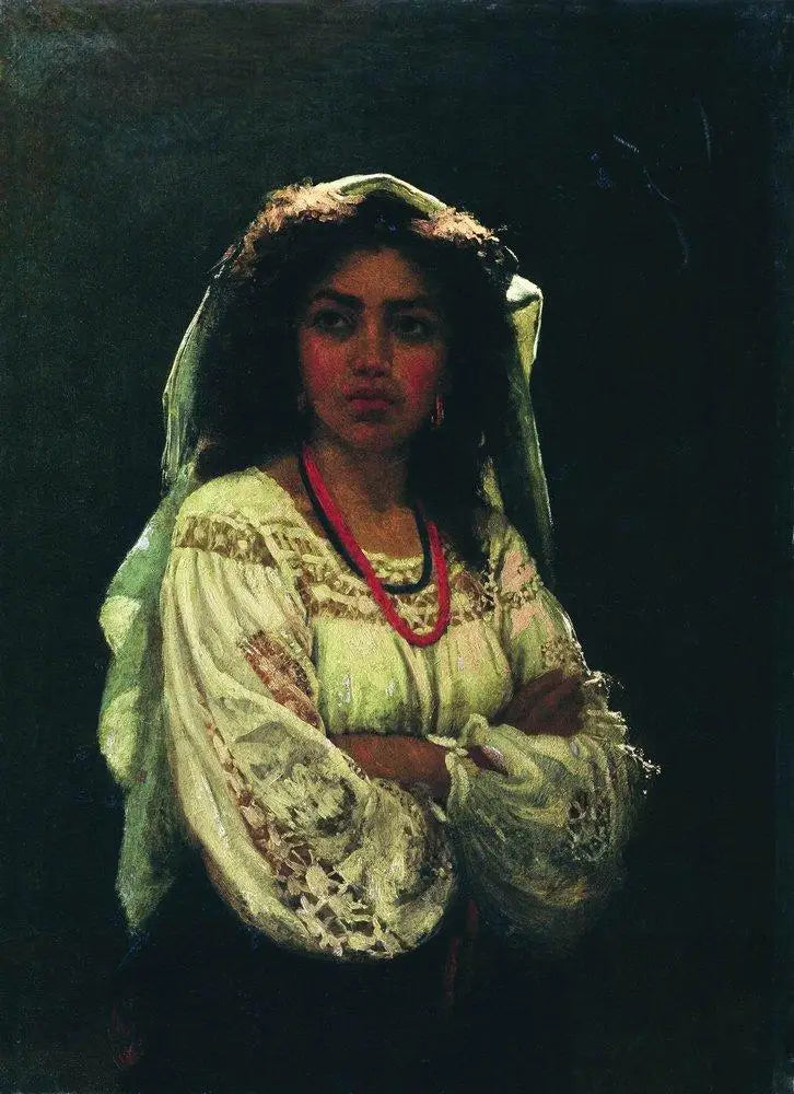 Porträtt av en italiensk kvinna - Ilya Repin