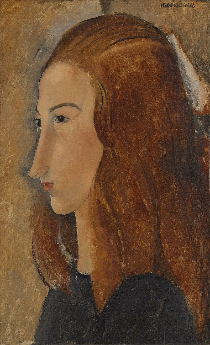 Porträtt av en ung kvinna - Amedeo Modigliani
