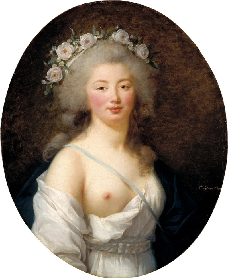 Porträtt av en ung kvinna i Flore - Élisabeth Vigée Le Brun