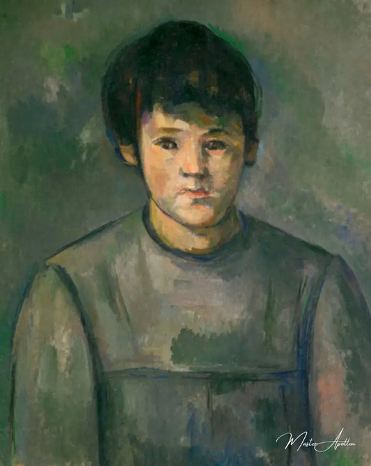 Portrait d'une jeune fille - Paul Cézanne - Reproductions de tableaux et peintures haut de gamme