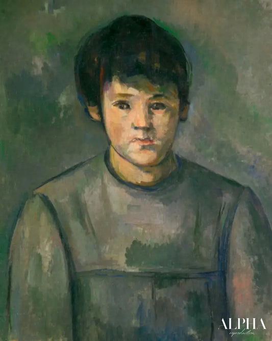 Portrait d'une jeune fille - Paul Cézanne - Reproductions de tableaux et peintures haut de gamme