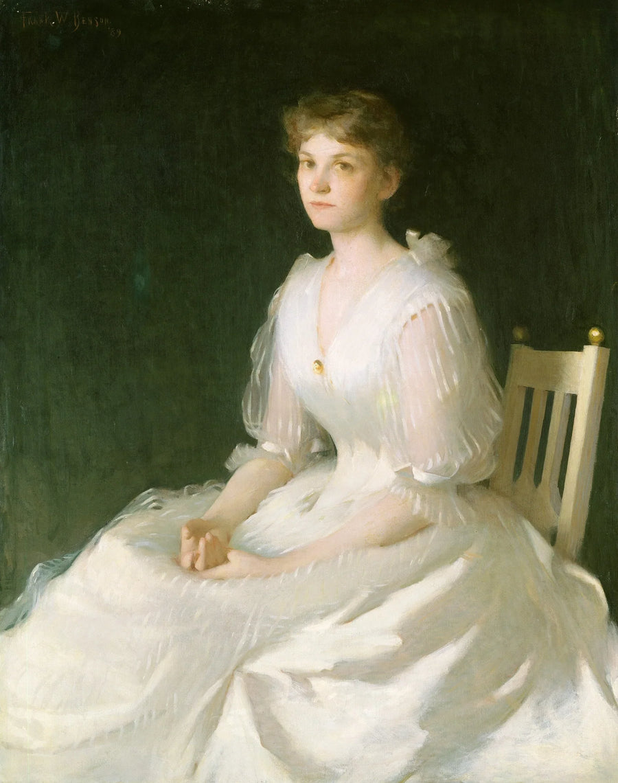 Porträtt i vitt - Frank Weston Benson