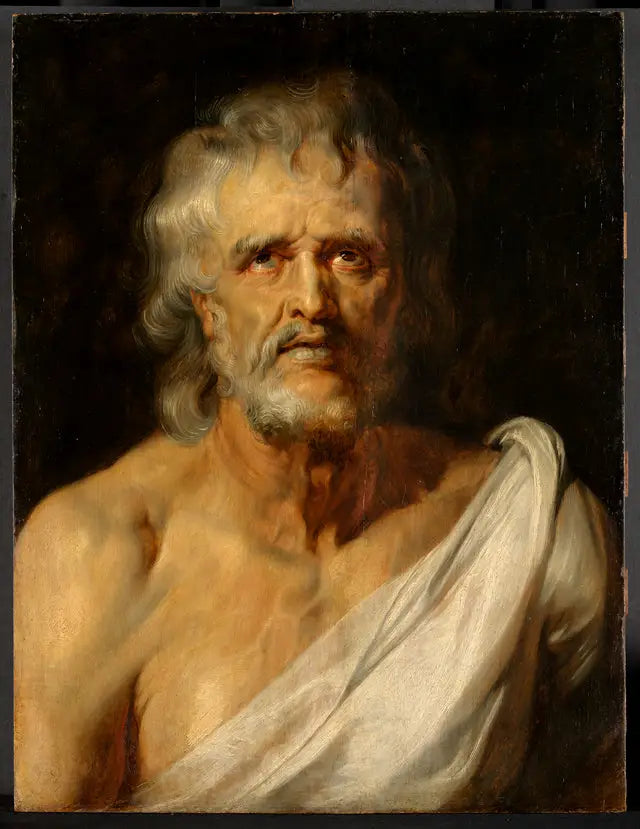 Seneques porträtt i halvlängd - Peter Paul Rubens