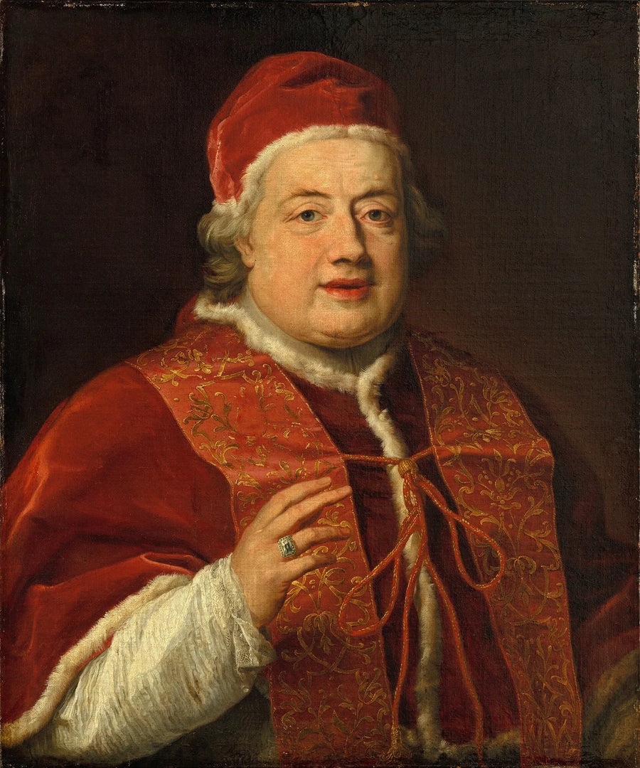 Porträtt i profil av påven Clemens XIII - Pompeo Batoni