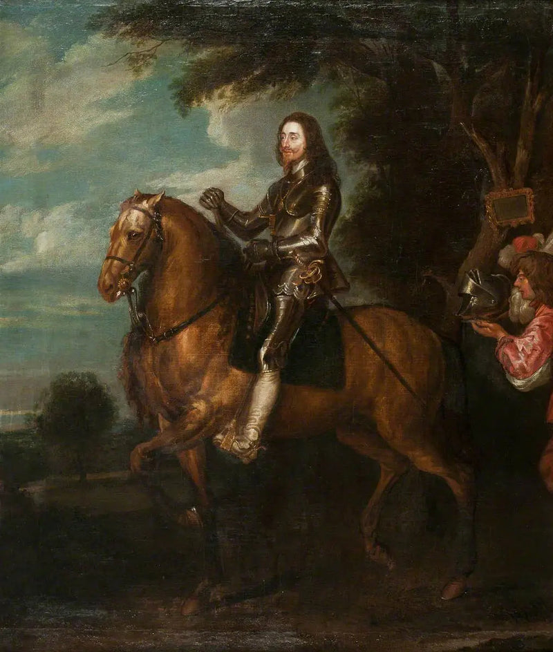Hästporträtt av Karl I (1600-1649) - Antoine van Dyck