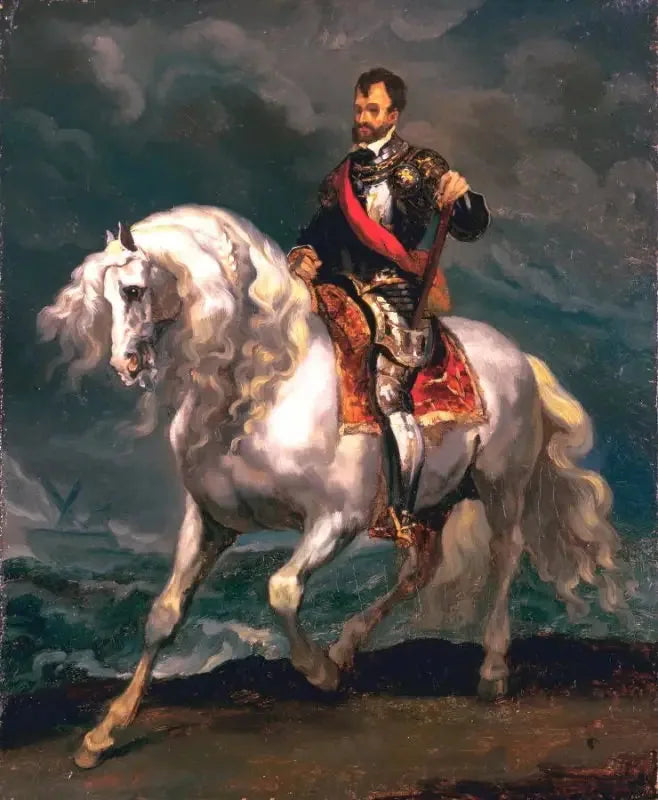 Ryttarporträtt av Karl V - Théodore Géricault
