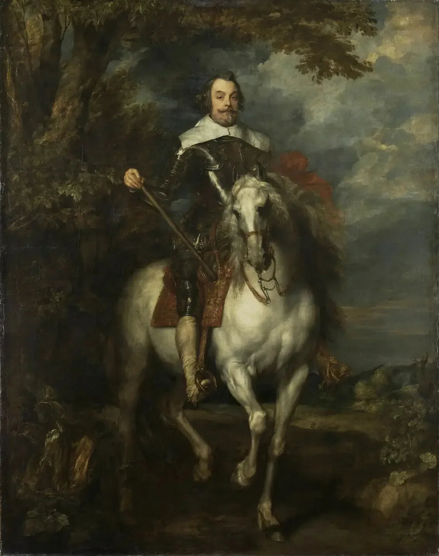Hästporträtt av Francisco de Moncada - Antoine van Dyck