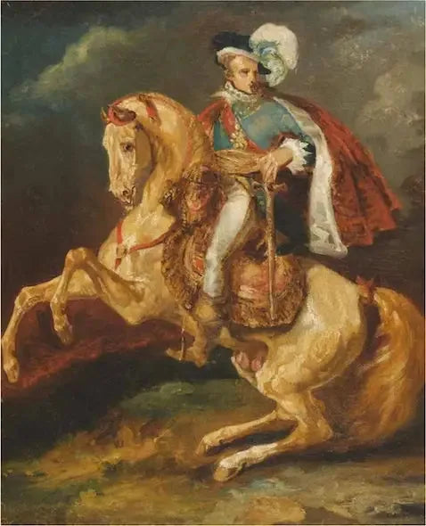 Ryttarporträtt av Hans Majestät kung av Westfalen, Jérôme Bonaparte - Théodore Géricault