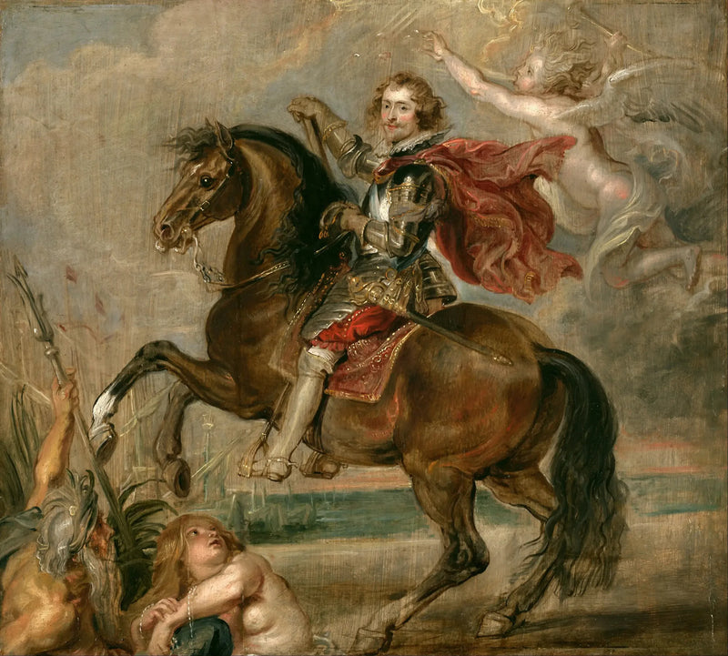 Hästporträtt av hertigen av Buckingham - Peter Paul Rubens