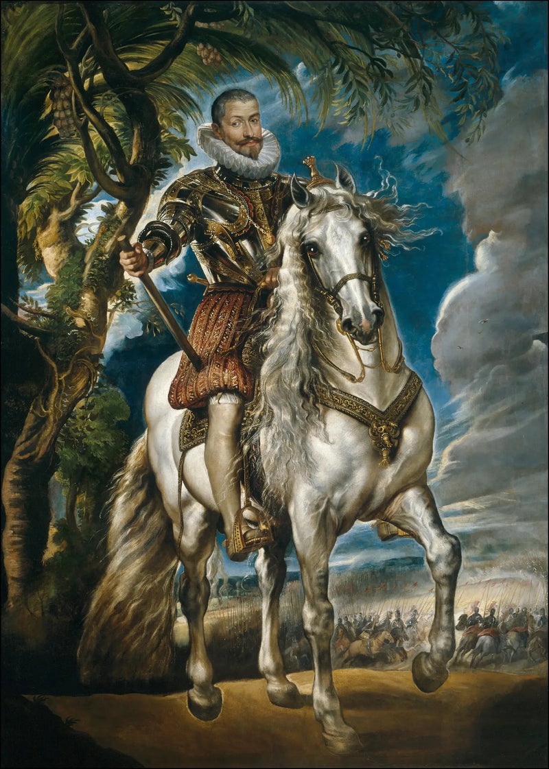 Hästporträtt av hertigen av Lerme - Peter Paul Rubens