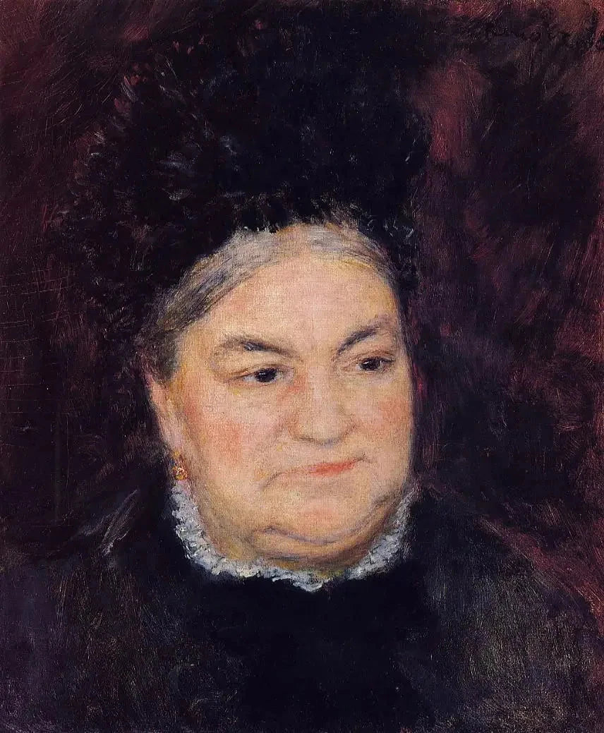 Porträtt av en gammal kvinna (Mme Le Cœur) - Pierre-Auguste Renoir
