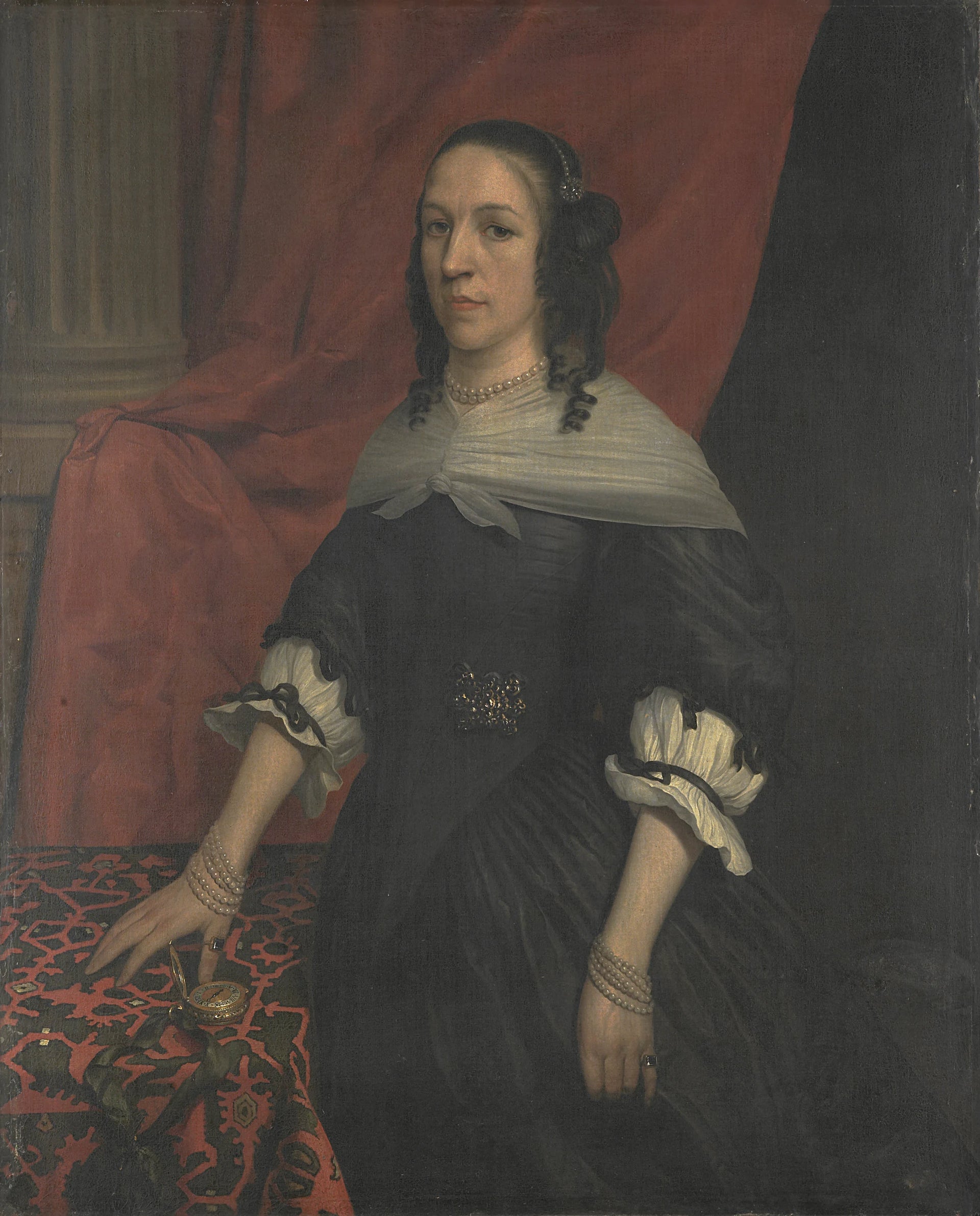 Portrait d'une femme, probablement Anne de Bourgogne, fondatrice du château de Windenburg sur Dryschor (Schouwen) et épouse d'Adolf van Kleef - Jan van Rossum