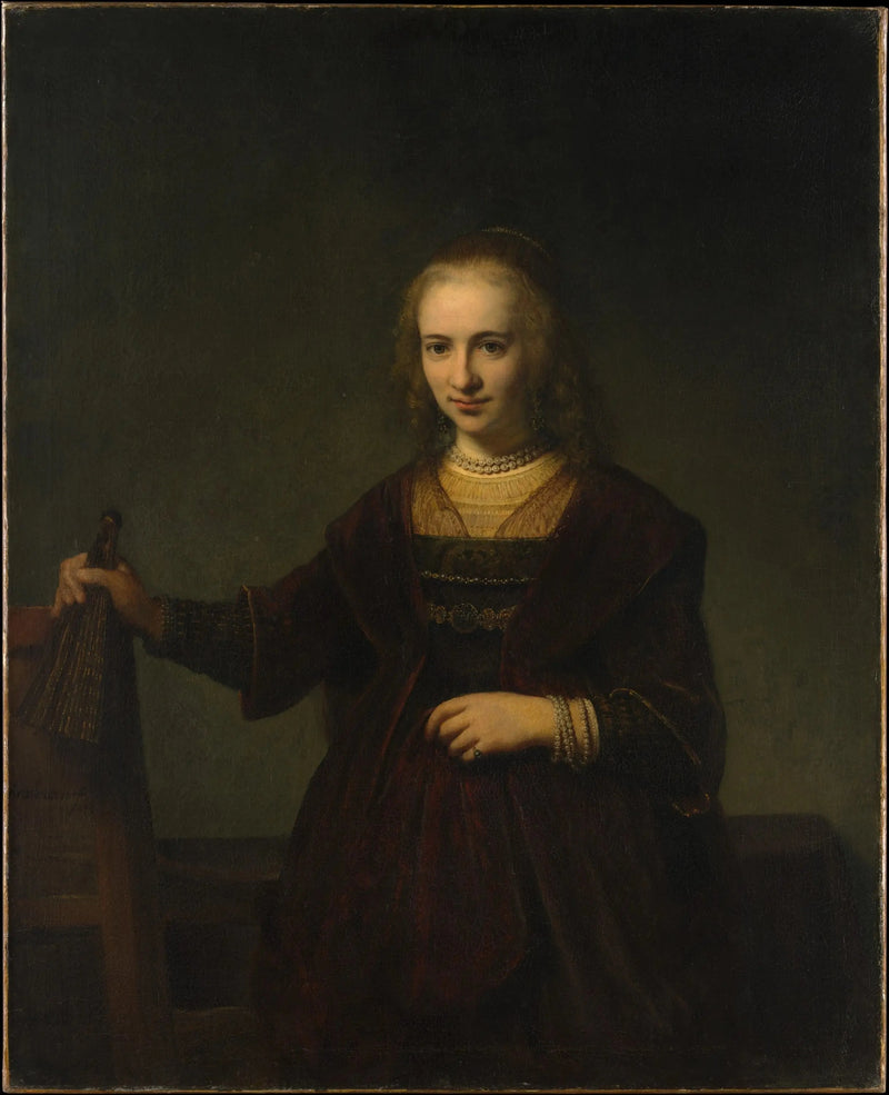 Kvinna porträtt - Rembrandt
