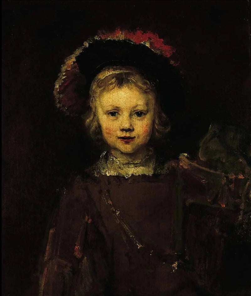 Ofullbordat porträtt av en pojke - Rembrandt