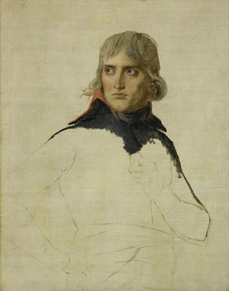 ofullbordat porträtt av Bonaparte - Jacques-Louis David