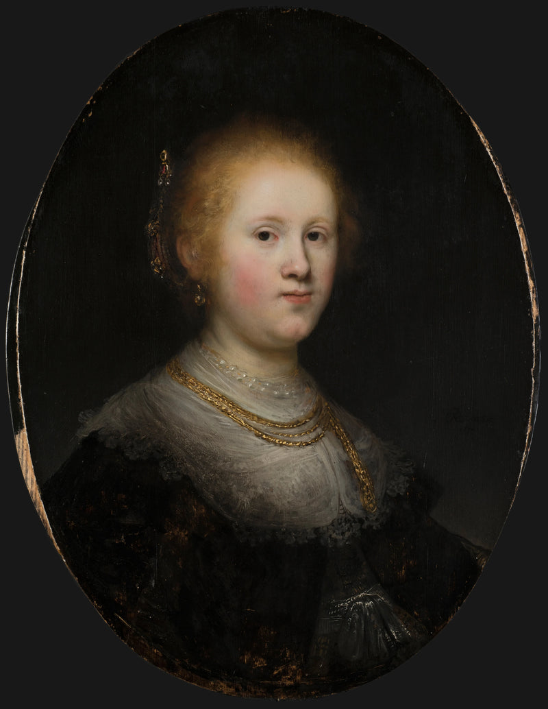Porträtt av en ung kvinna - Rembrandt