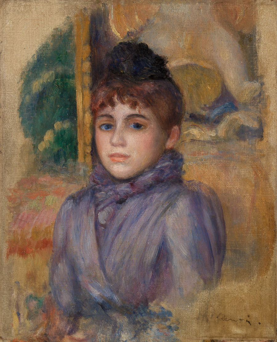 Porträtt av ung kvinna - Pierre-Auguste Renoir
