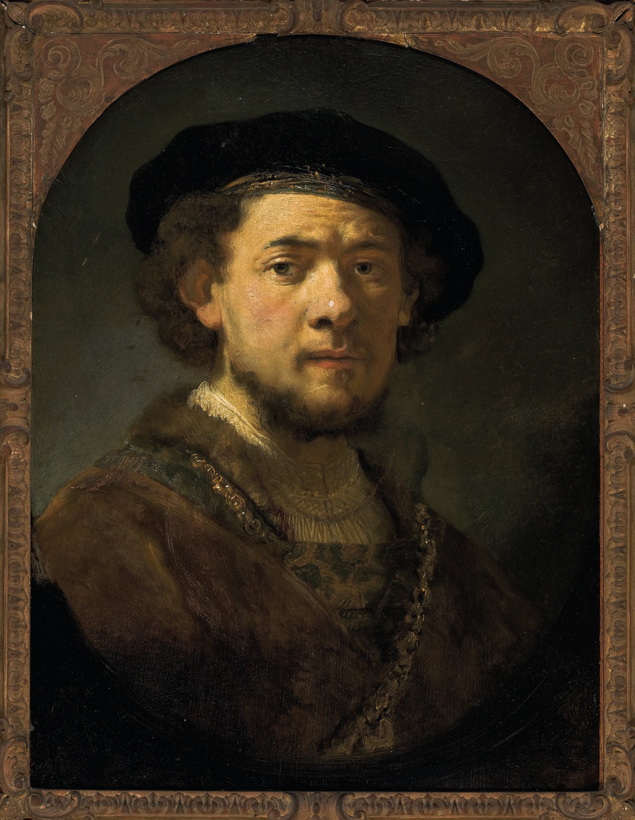 Självporträtt med guldkedja - Rembrandt