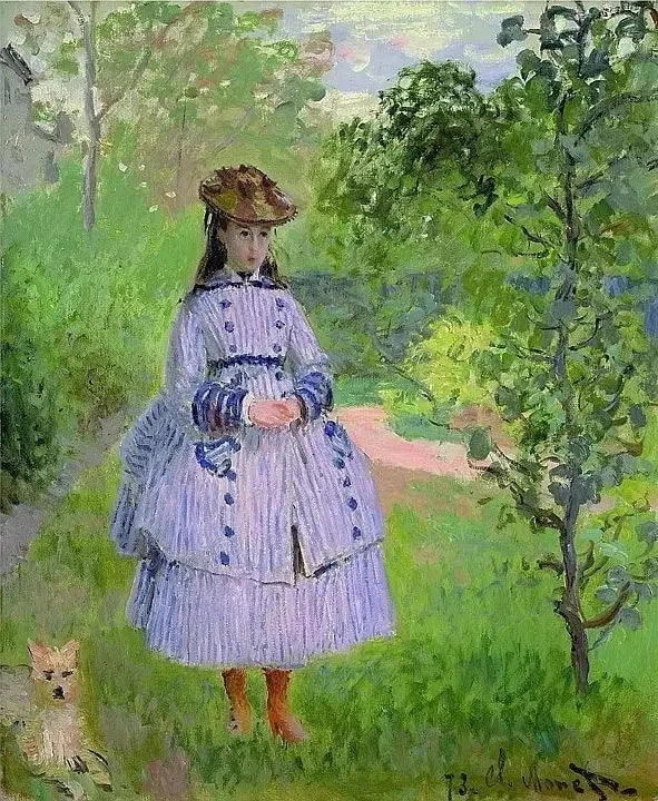 Porträtt av Mademoiselle Bonnet W283 - Claude Monet