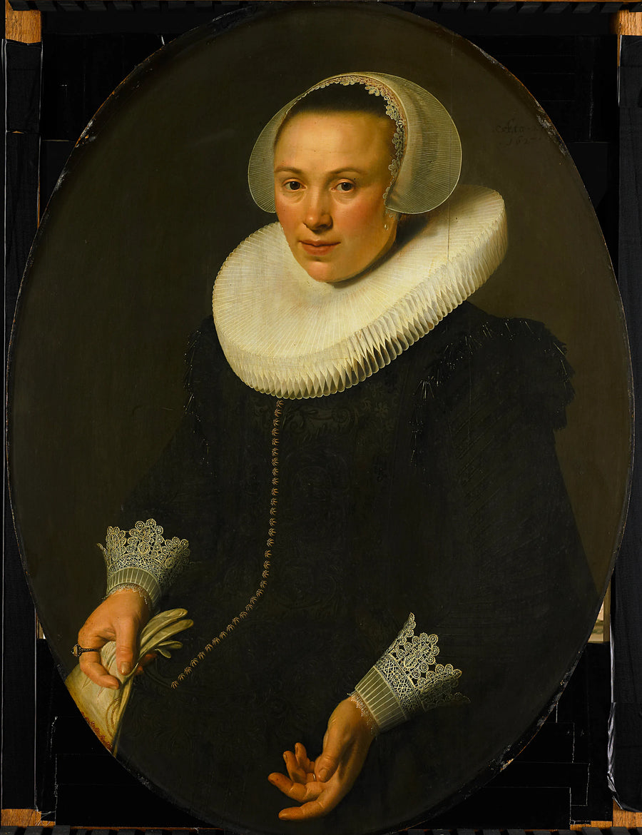 Portrait de Maria Joachimsdr Swartenhont (1598-1631) - Nicolaes Eliaszoon Pickenoy