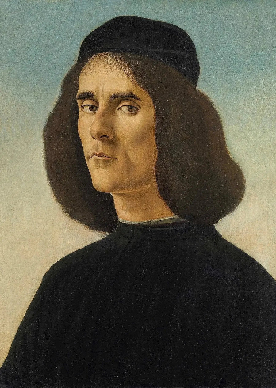 Porträtt av Michel Marulle - Sandro Botticelli