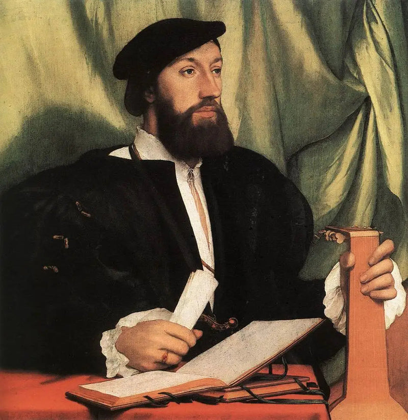 Porträtt av en man med luta - Hans Holbein den yngre