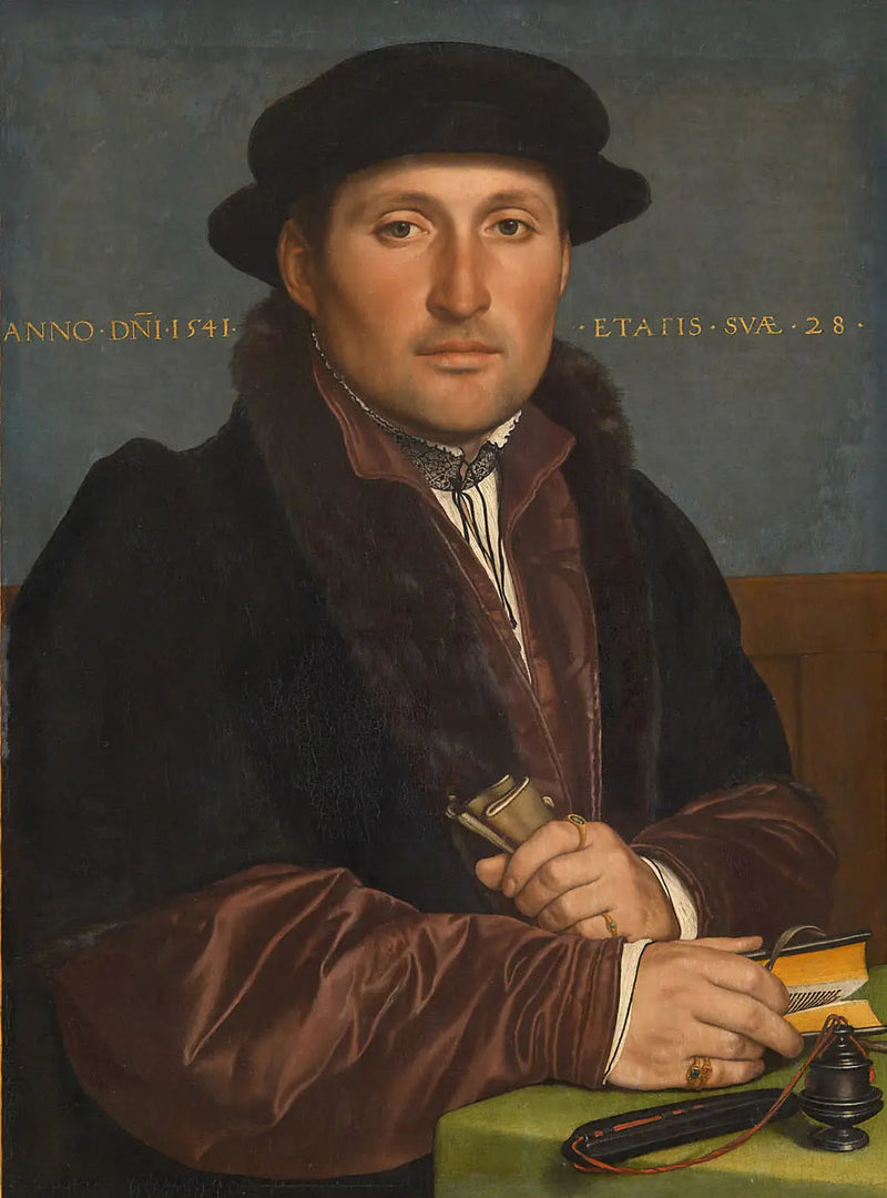 Porträtt av en ung handelsman - Hans Holbein den yngre