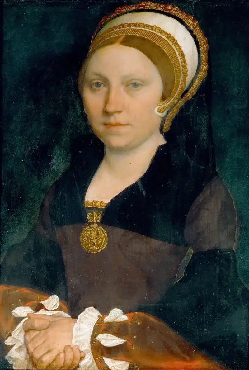 Porträtt av en engelsk dam - Hans Holbein den yngre