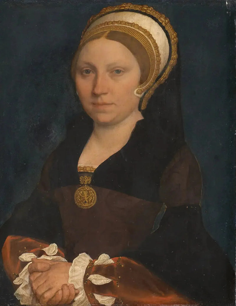 Porträtt av en engelsk dam - Hans Holbein den yngre