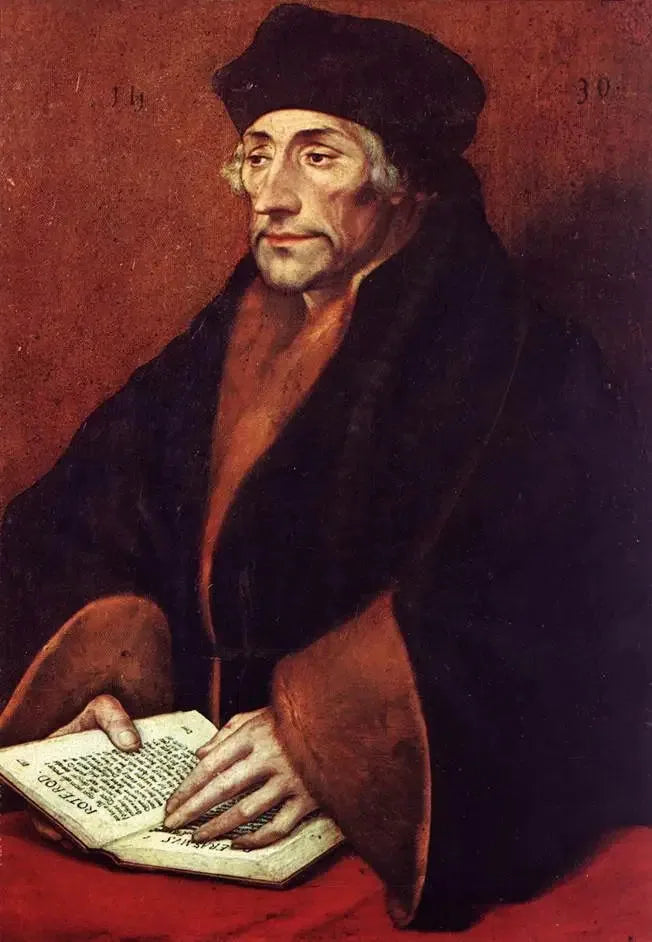 Porträtt av Desiderius Erasmus (1466-1536) - Hans Holbein den yngre