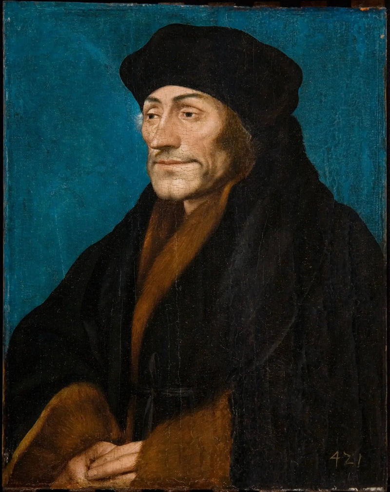 Porträtt av Erasmus av Rotterdam - Hans Holbein den yngre