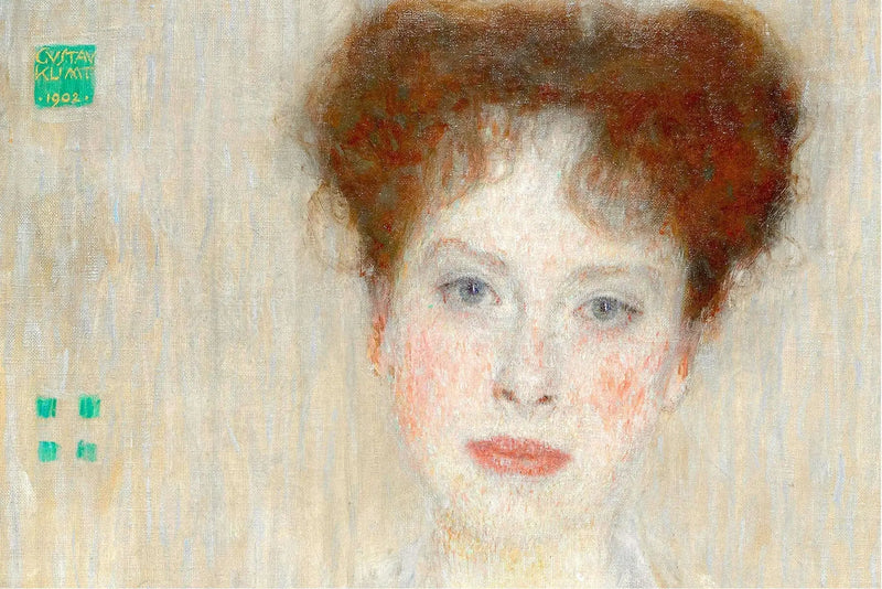 🎨 Porträtt av Gertrud Loew (detalj) – Gustav Klimt (cirka 1902)