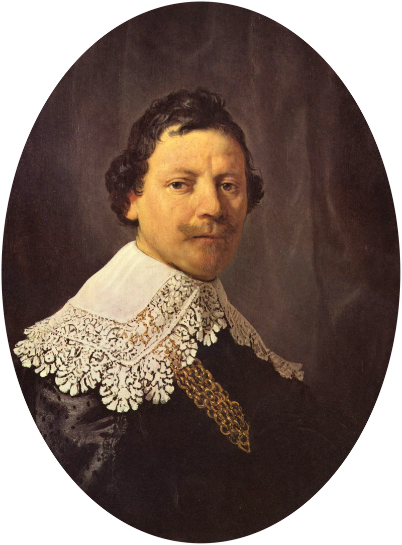 Porträtt av Philips Lucasz. (....-1641) - Rembrandt
