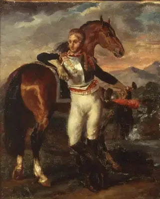 Postumt porträtt av löjtnant Legrand - Théodore Géricault