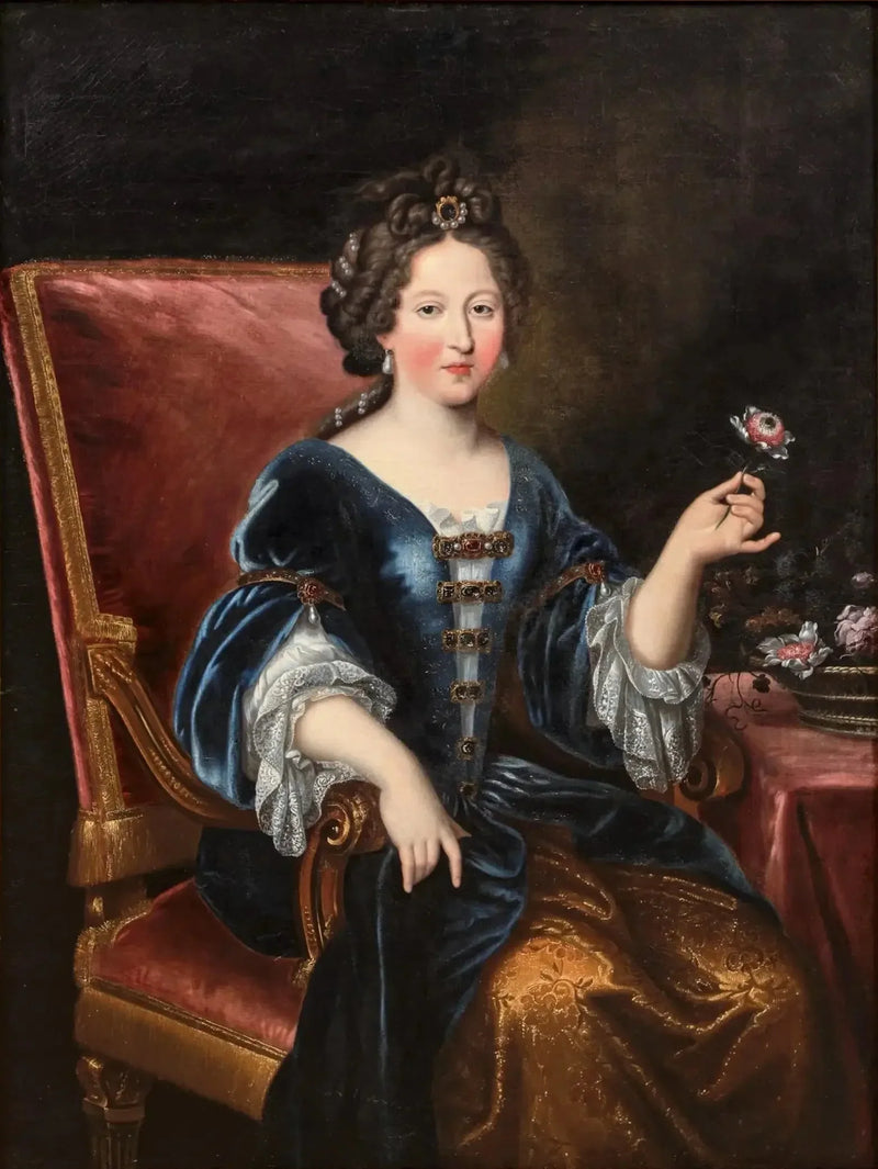 Antaget porträtt av Marie-Louise d'Orléans - Pierre Mignard