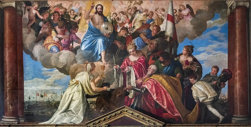 Votivporträtt av dogen Sebastiano Venier - Paul Véronèse