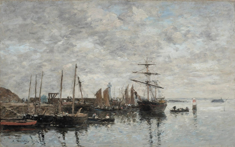 Portrieux, hamnen - Eugène Boudin