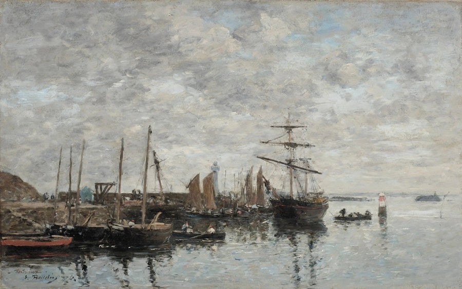 Portrieux, hamnen - Eugène Boudin