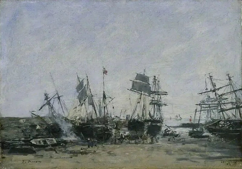 Portrieux, lågvatten - Eugène Boudin