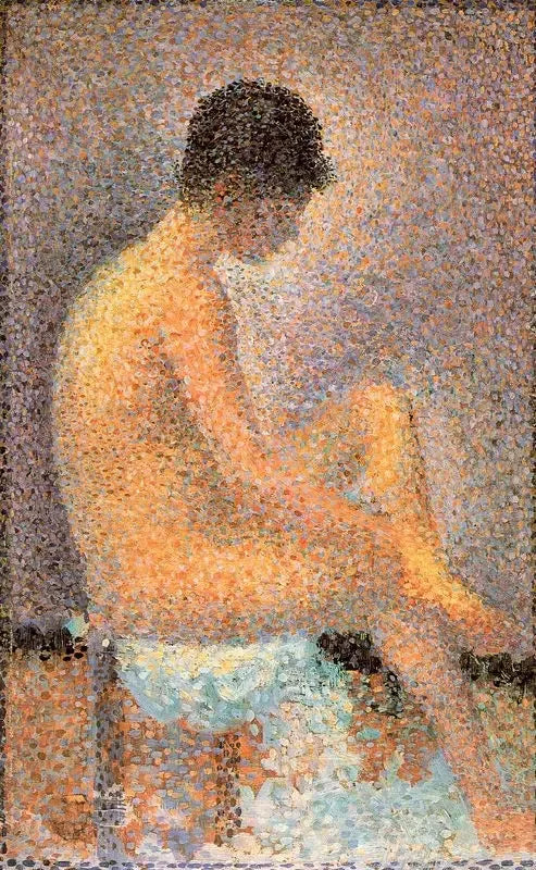 Sittande modell, i profil - Georges Seurat