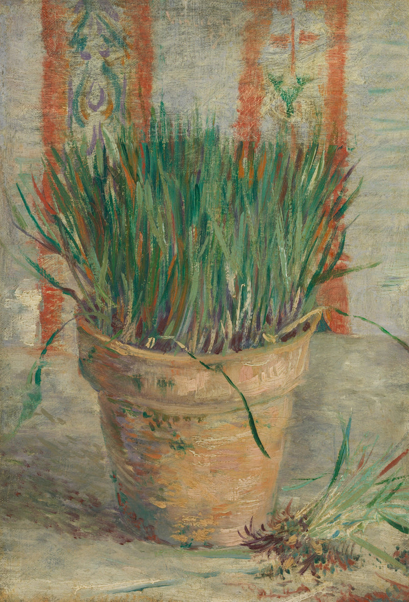Blomkruka med gräslök och vitlök - Vincent van Gogh