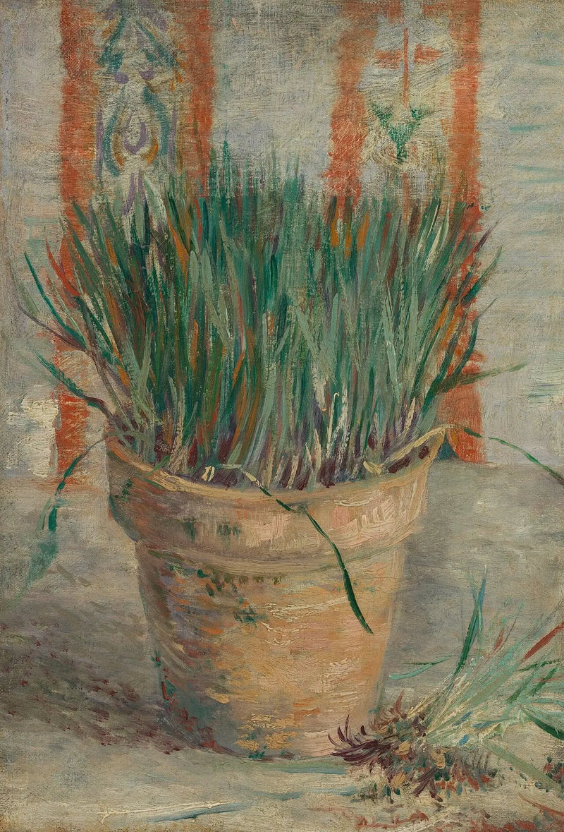 Blomkruka med gräslök och vitlök - Vincent van Gogh