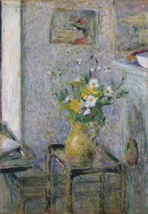 Gryta av lergods och blommor - Édouard Vuillard