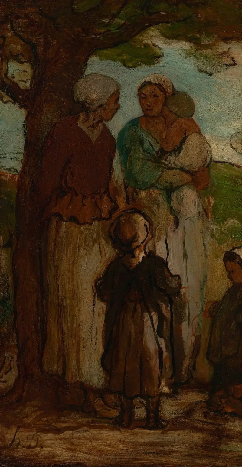 Grannskapsrykten - Honoré Daumier
