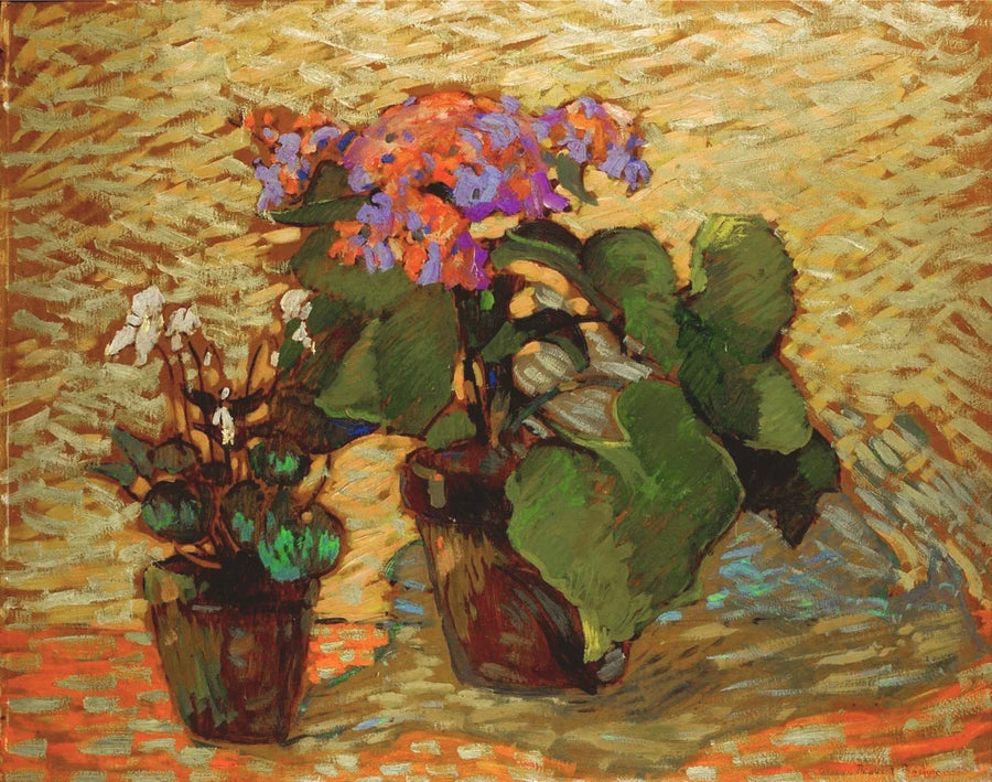 Pelargonskrukor - Robert Antoine Pinchon