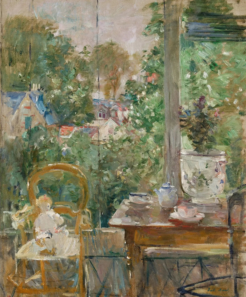 Docka i verandan - Berthe Morisot