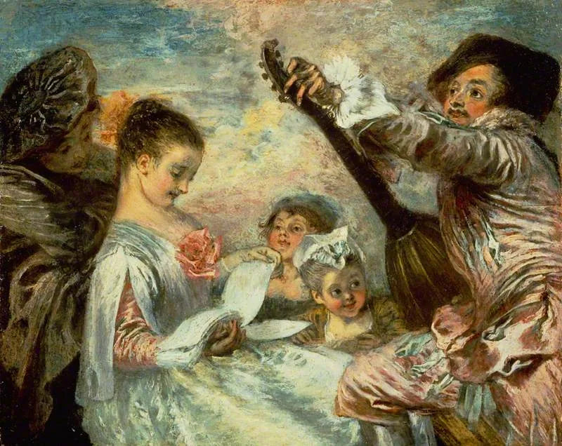 För att bevisa för oss att denna vackra - Antoine Watteau