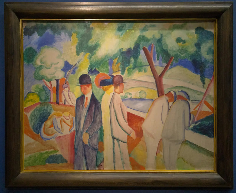 Barnvagn (Stort lysande barnvagn) - August Macke